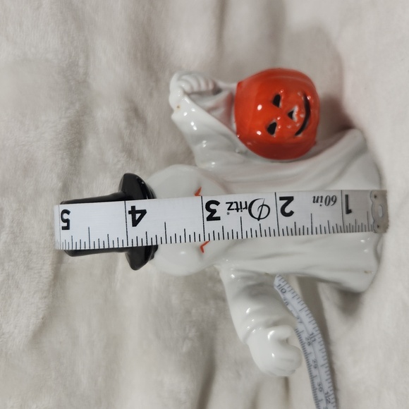 Silvestre, Celebrations, Halloween Vintage Ghost w Jack O lantern,Knick Knack - Picture 3 of 4